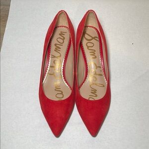 Sam Edelman Red Heels - DORI KITTEN HEEL PUMP
